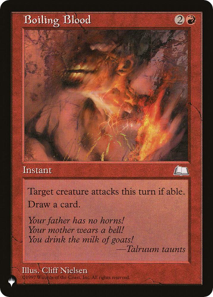 Boiling Blood  (The List Reprints)  | Good Games Adelaide SA