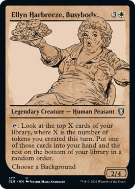 Ellyn Harbreeze Busybody Showcase 377 (Commander Legends: Battle for Baldur's Gate)  - Foil | Good Games Adelaide SA