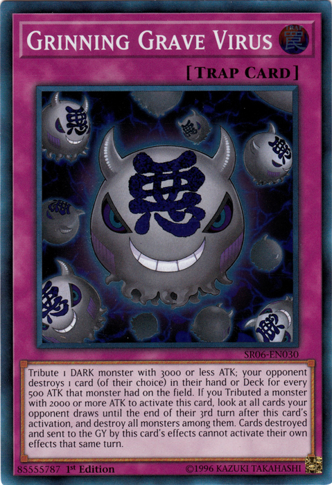 Grinning Grave Virus [SR06-EN030] Super Rare | Good Games Adelaide SA