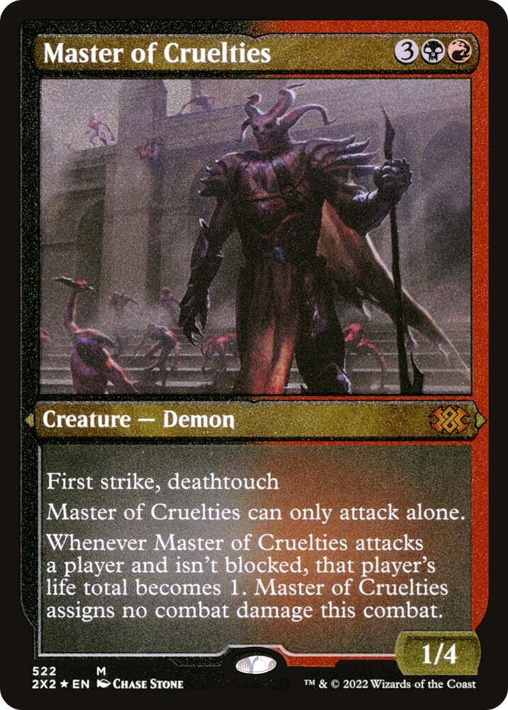 Master of Cruelties Foil Etched 522 (Double Masters 2022)  - Foil | Good Games Adelaide SA