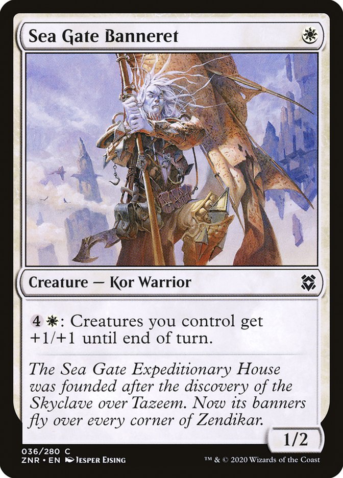 Sea Gate Banneret 36/280 (Zendikar Rising)  | Good Games Adelaide SA