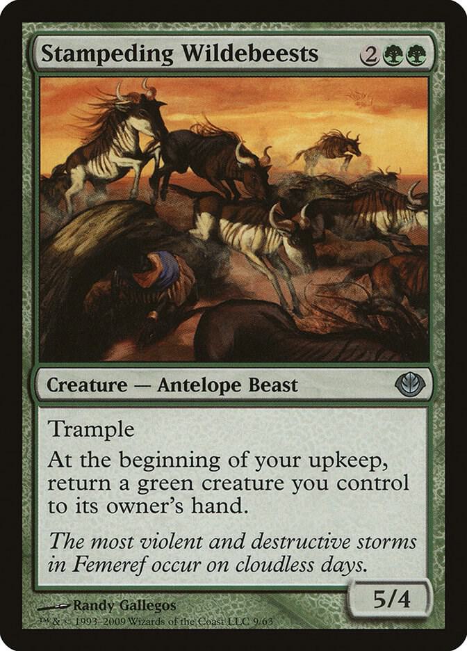 Stampeding Wildebeests 9 (Duel Decks: Garruk vs. Liliana)  | Good Games Adelaide SA