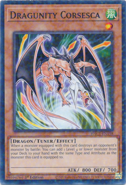 Dragunity Corsesca (Duel Terminal) [HAC1-EN158] Common | Good Games Adelaide SA