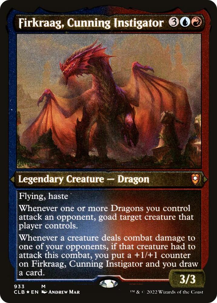 Firkraag Cunning Instigator Display Commander Thick Stock 933 (Commander Legends: Battle for Baldur's Gate)  - Foil | Good Games Adelaide SA