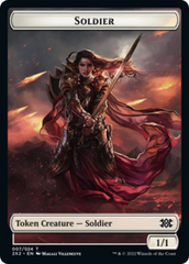 Zombie // Soldier Double-sided Token [Double Masters 2022 Tokens] | Good Games Adelaide SA