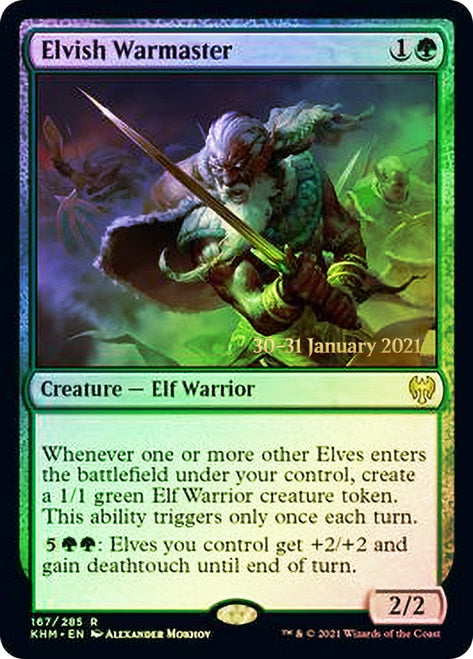 Elvish Warmaster  [Kaldheim Prerelease Promos] | Good Games Adelaide SA