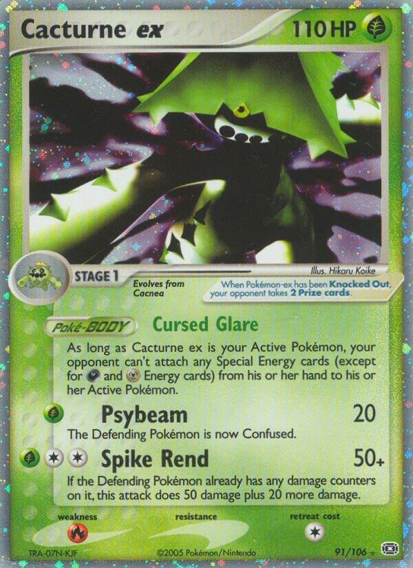 Cacturne ex 91/106 (Emerald)  - Holofoil | Good Games Adelaide SA