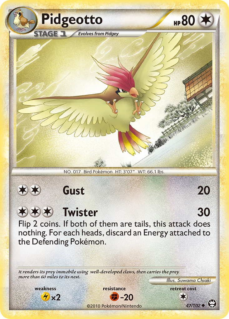 Pidgeotto (47/102) [HeartGold & SoulSilver: Triumphant] | Good Games Adelaide SA