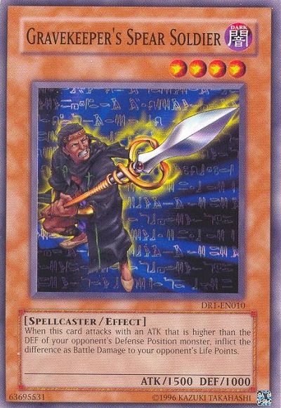 Gravekeeper's Spear Soldier [DR1-EN010] Common | Good Games Adelaide SA