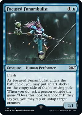 Focused Funambulist Galaxy Foil 333 (Unfinity)  - Foil | Good Games Adelaide SA