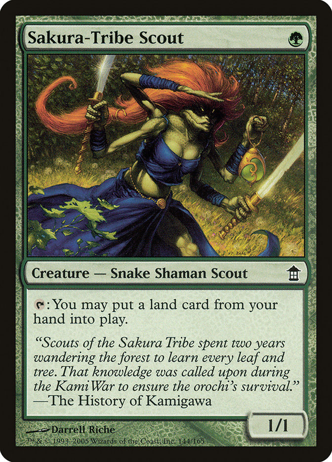 Sakura-Tribe Scout 144 (Saviors of Kamigawa)  - Foil | Good Games Adelaide SA