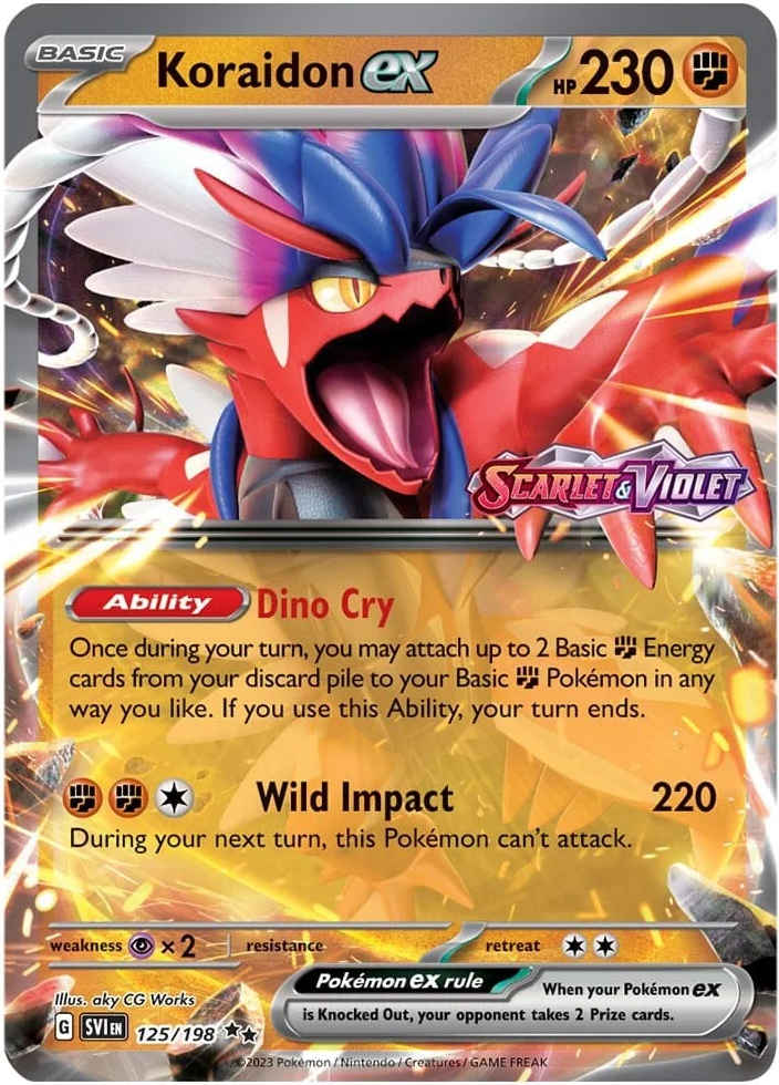 Koraidon ex (125/198) (Stamped) [Scarlet & Violet: Base Set] | Good Games Adelaide SA