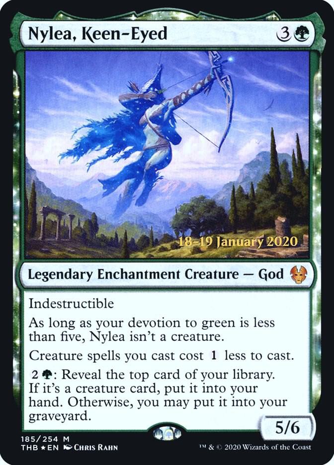 Nylea Keen Eyed 185 (Prerelease Cards)  - Foil | Good Games Adelaide SA