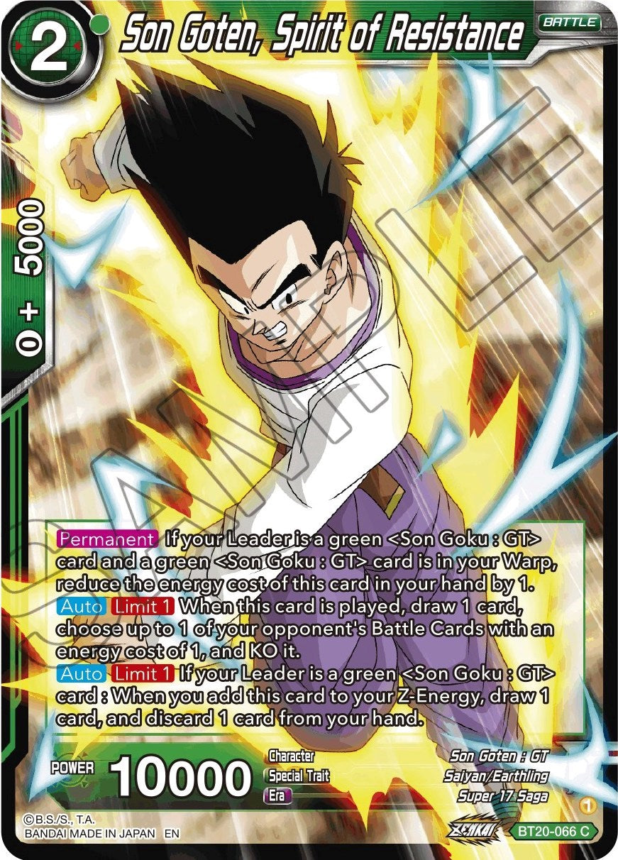 Son Goten, Spirit of Resistance (BT20-066) [Power Absorbed] | Good Games Adelaide SA