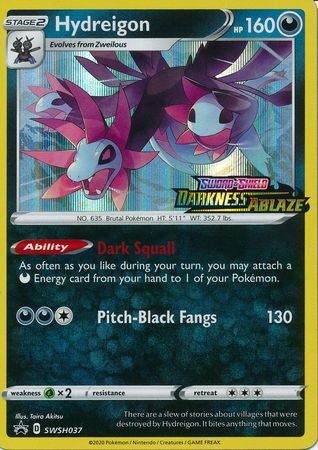 Hydreigon (SWSH037) (Prerelease Promo) [Sword & Shield: Black Star Promos] | Good Games Adelaide SA