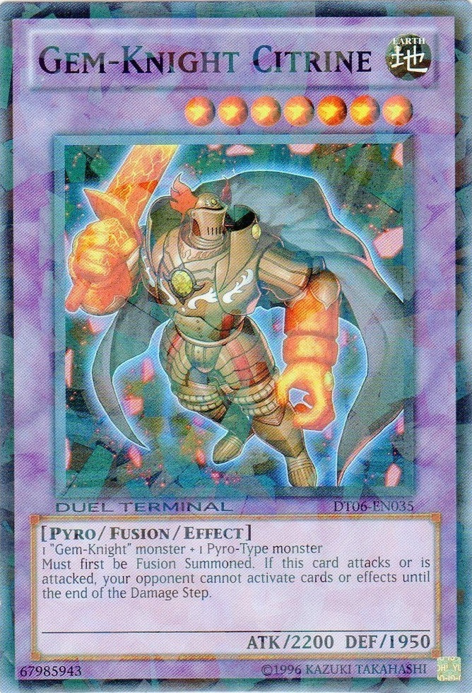 Gem-Knight Citrine [DT06-EN035] Super Rare | Good Games Adelaide SA