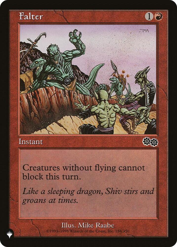 Falter 184/350 (The List Reprints)  | Good Games Adelaide SA