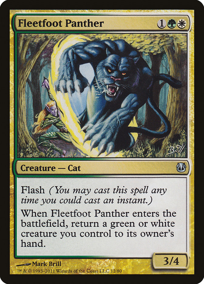 Fleetfoot Panther 12 (Duel Decks: Ajani vs. Nicol Bolas)  | Good Games Adelaide SA