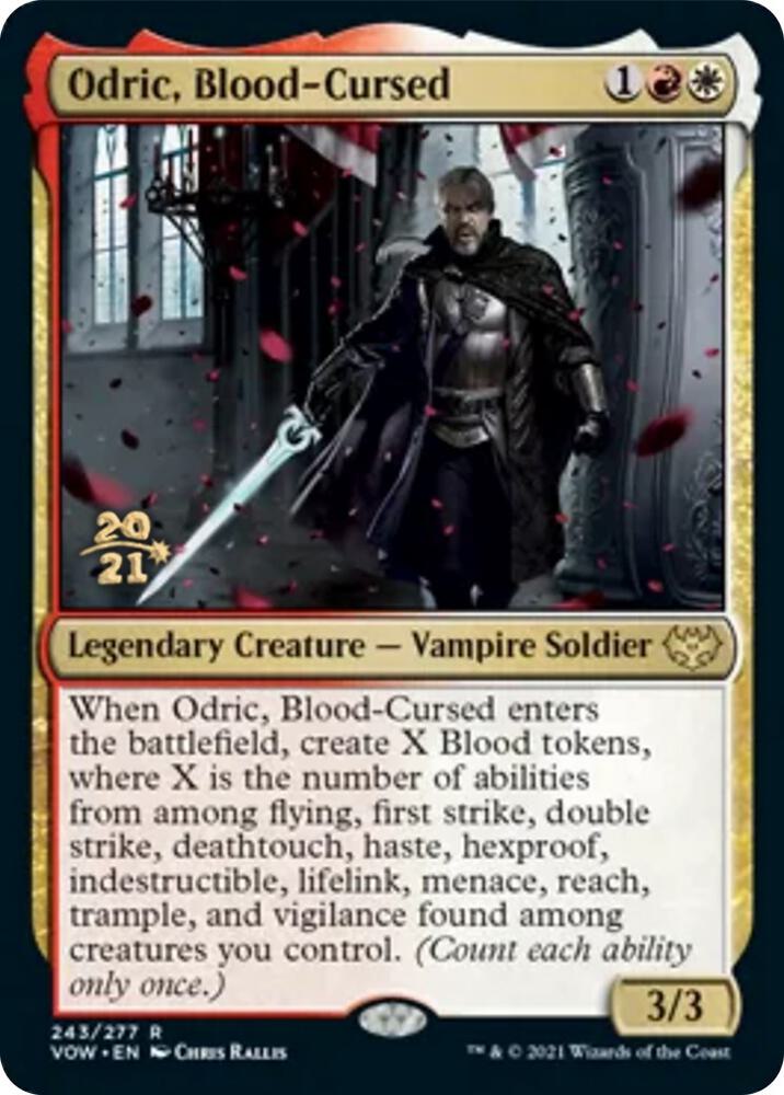 Odric Blood Cursed 243 (Prerelease Cards)  - Foil | Good Games Adelaide SA