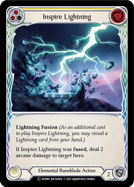 Inspire Lightning (Yellow) [U-ELE089] Unlimited Normal | Good Games Adelaide SA