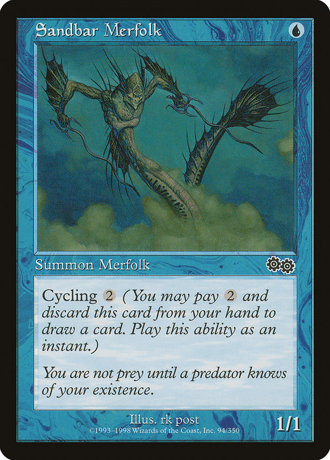 Sandbar Merfolk [Urza's Saga] | Good Games Adelaide SA