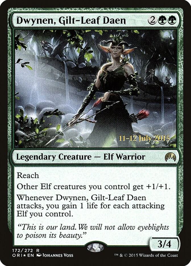 Dwynen Gilt Leaf Daen 172 (Prerelease Cards)  - Foil | Good Games Adelaide SA