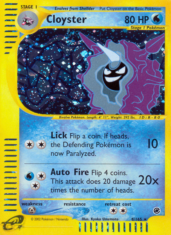 Cloyster (8/165) [Expedition: Base Set] | Good Games Adelaide SA