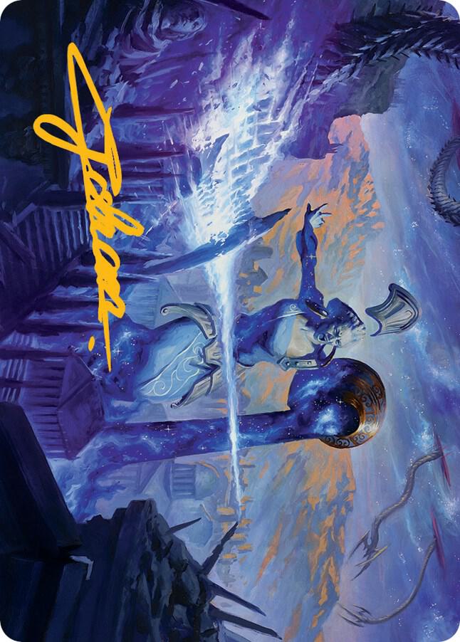 Ephara Ever Sheltering Art Card Gold Stamped Signature 8 (Art Series: March of the Machine)  | Good Games Adelaide SA