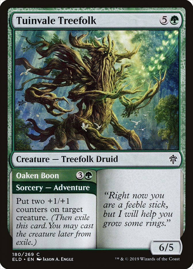Tuinvale Treefolk // Oaken Boon 180 (Throne of Eldraine)  | Good Games Adelaide SA