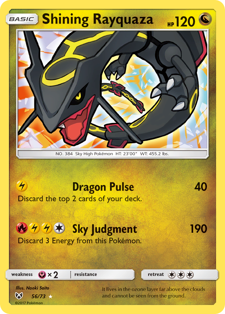 Shining Rayquaza (56/73) [Sun & Moon: Shining Legends] | Good Games Adelaide SA