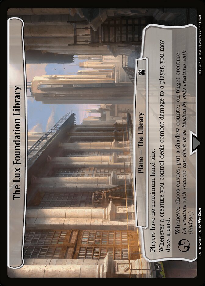 The Lux Foundation Library 588 (Planechase: Universes Beyond: Doctor Who)  | Good Games Adelaide SA