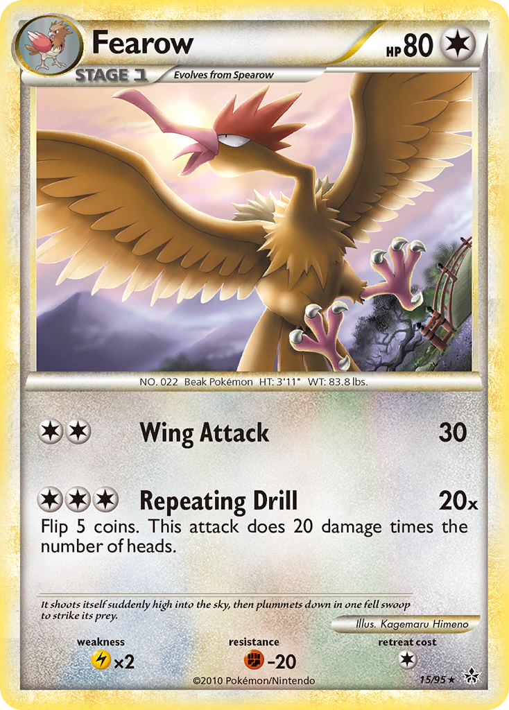 Fearow (15/95) [HeartGold & SoulSilver: Unleashed] | Good Games Adelaide SA