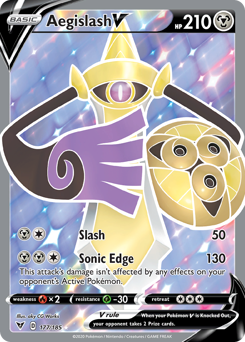 Aegislash V (177/185) [Sword & Shield: Vivid Voltage] | Good Games Adelaide SA