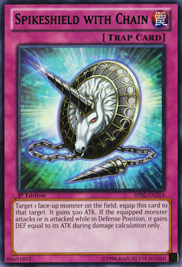 Spikeshield with Chain [BP02-EN214] Mosaic Rare | Good Games Adelaide SA