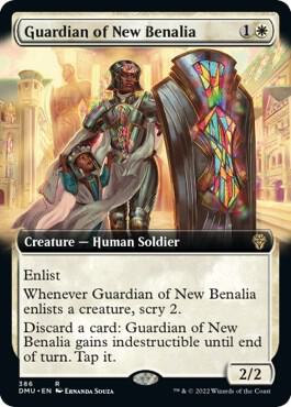 Guardian of New Benalia Extended Art 386 (Dominaria United)  - Foil | Good Games Adelaide SA