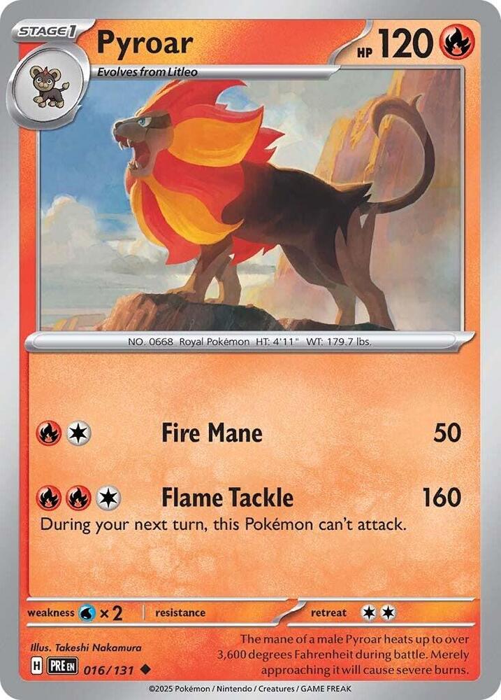 Pyroar (016/131) [Scarlet & Violet: Prismatic Evolutions] | Good Games Adelaide SA