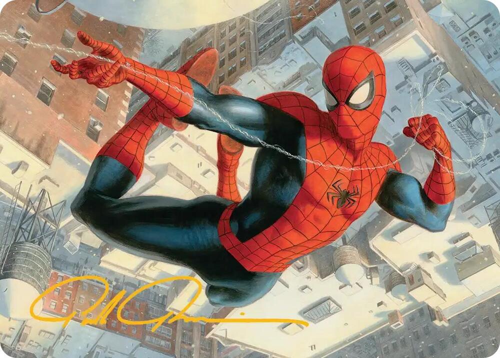 Spider Man Peter Parker Art Card Gold Stamped Signature 53 (Art Series: Marvel's Spider-Man)  | Good Games Adelaide SA
