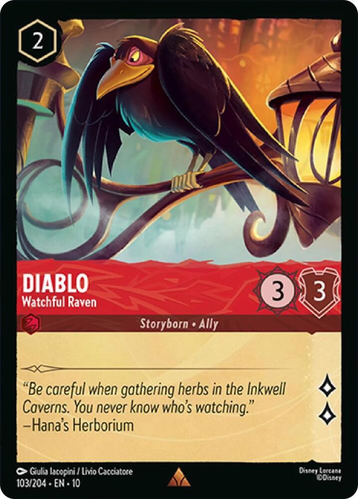 Diablo Watchful Raven 103/204 (Whispers in the Well)  | Good Games Adelaide SA
