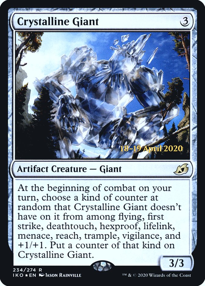 Crystalline Giant  [Ikoria: Lair of Behemoths Prerelease Promos] | Good Games Adelaide SA