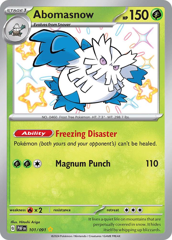 Abomasnow 101/091 (SV: Paldean Fates)  - Holofoil | Good Games Adelaide SA