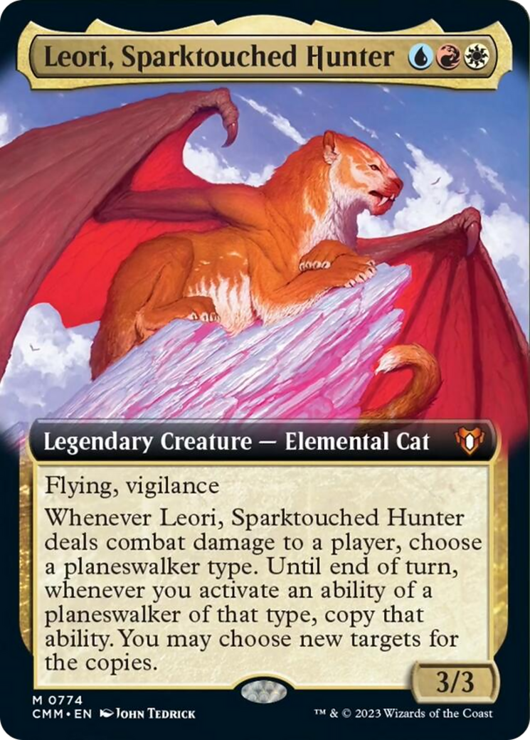 Leori, Sparktouched Hunter (Extended Art) [Commander Masters] | Good Games Adelaide SA