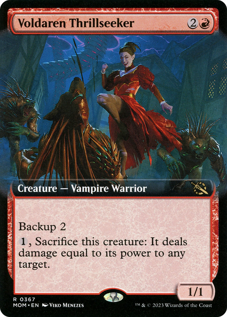 Voldaren Thrillseeker (Extended Art) [March of the Machine] | Good Games Adelaide SA