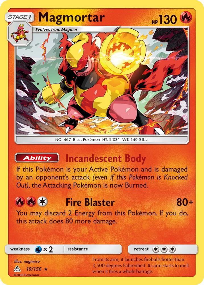 Magmortar 19/156 (SM - Ultra Prism)  - Holofoil | Good Games Adelaide SA