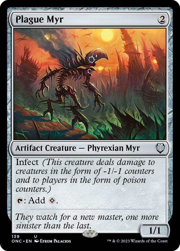 Plague Myr [Phyrexia: All Will Be One Commander] | Good Games Adelaide SA