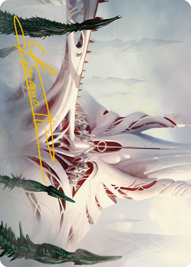 The Fair Basilica Art Card (Gold-Stamped Signature) [Phyrexia: All Will Be One Art Series] | Good Games Adelaide SA