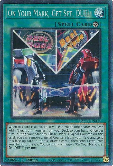 On Your Mark, Get Set, DUEL! [MAZE-EN016] Collector's Rare | Good Games Adelaide SA