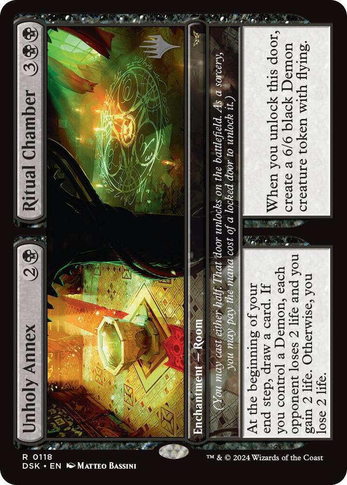 Unholy Annex Ritual Chamber 118 (Promo Pack: Duskmourn: House of Horror)  - Foil | Good Games Adelaide SA