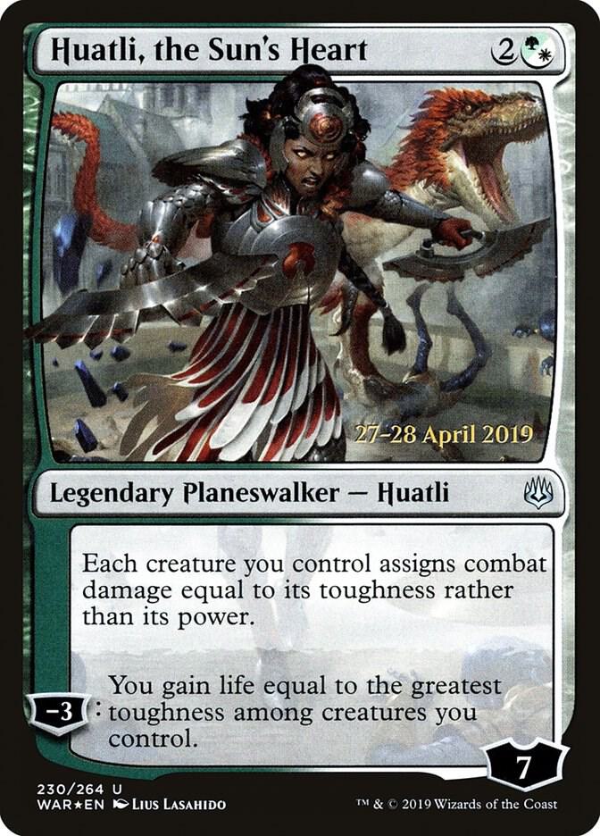 Huatli the Suns Heart 230 (Prerelease Cards)  - Foil | Good Games Adelaide SA