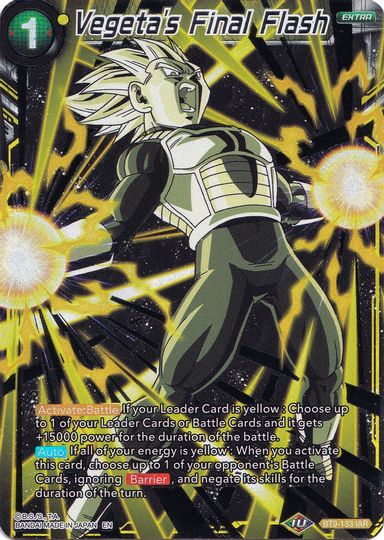 Vegeta's Final Flash (Collector's Selection Vol. 1) (BT9-133) [Promotion Cards] | Good Games Adelaide SA