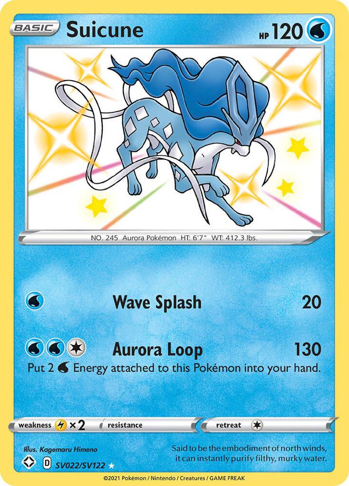 Suicune SV022/SV122 (Shining Fates: Shiny Vault)  - Holofoil | Good Games Adelaide SA